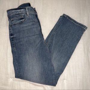 Express super high rise straight jeans 4r